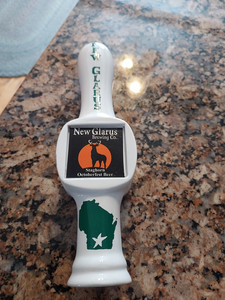 NEW GLARUS STAGHORN SPOTTED COW BEER TAP HANDLE