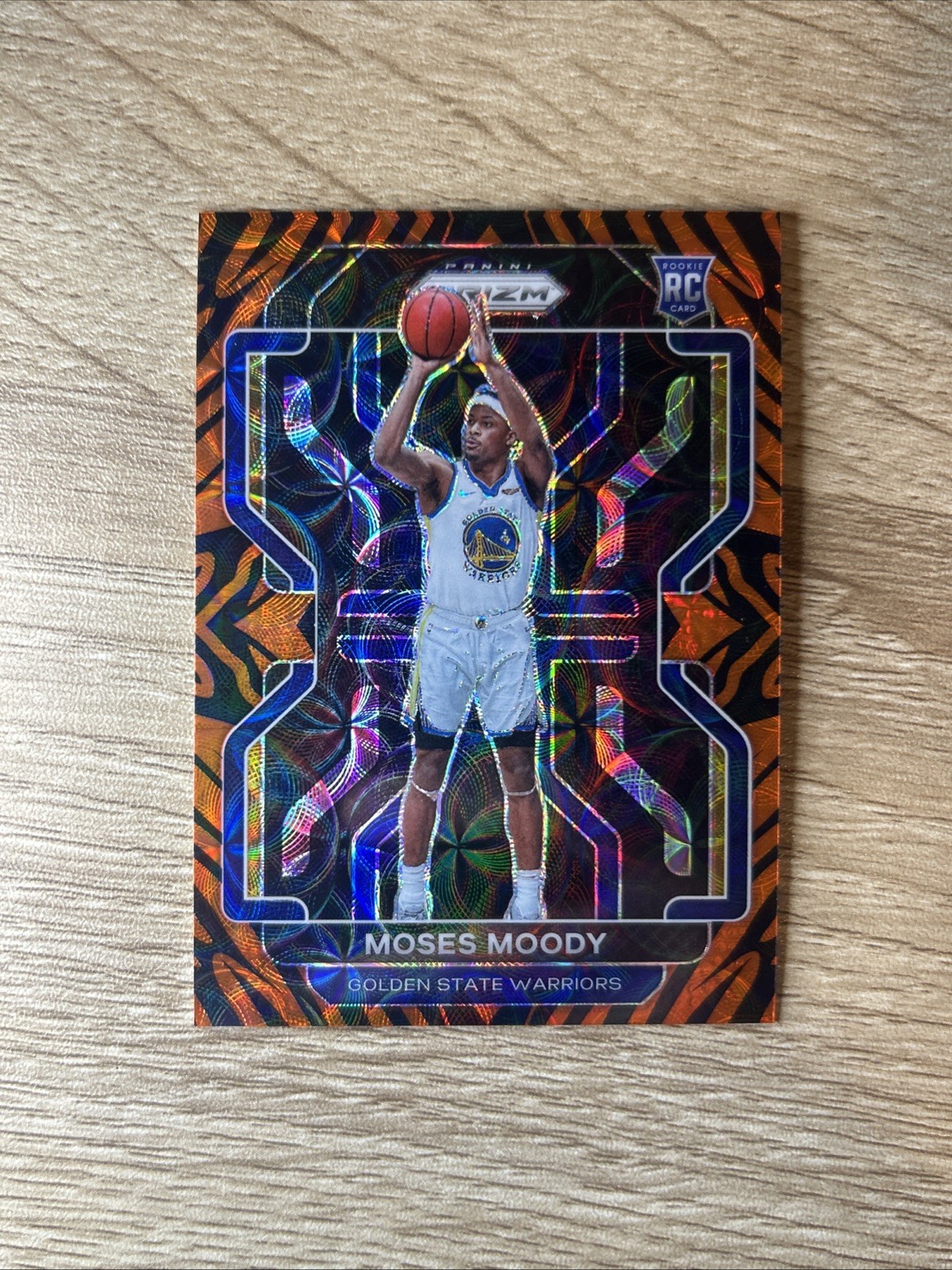 2021-22 Panini Prizm Choice Tiger Stripes Moses Moody #308 Rookie RC