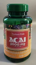 Puritans Pride Triple Strength Acai 3000 MG, 120 Count