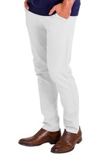 Mens Chino Trousers Slim Fit Stretch Cotton Jeans Casual Pants All Waist Sizes