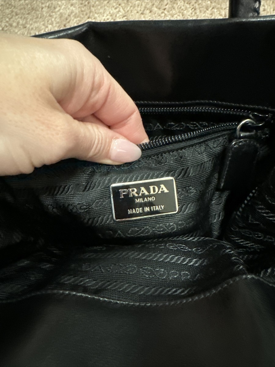Prada Nappa City Borse In Pelle Tote Bag, Black (Nero Prada Nappa City Borse In Pelle Tote Bag, Black (Nero