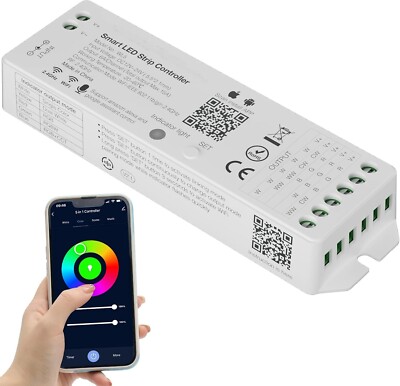 WiFi 5-in-1 LED Controller Dimmable for Monochrome CCT