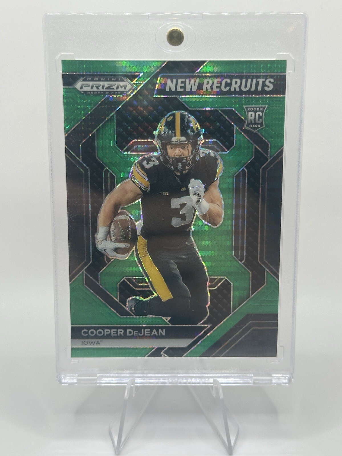 2024 Panini Prizm Draft Picks Cooper DeJean Green Pulsar Prizm /25 RC Eagles