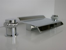 Polished Chrome Tub Waterfall Faucet matching sink faucets available free ship