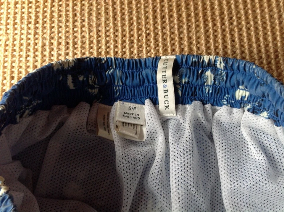 Cutter & Buck Mens size Small blue Swim Trunks Board Shorts Lined EUC! - Image 2 of 3
