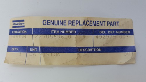 Atlas Copco 2250-5696-00 Piston - Genuine Replacement Part - New - Picture 3 of 10