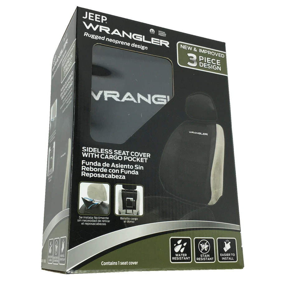 New JEEP WRANGLER Rugged Neoprene Car Truck SUV Front Seat Cover Foto 3 de 4