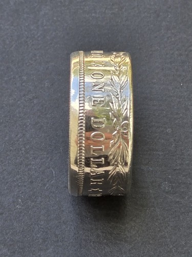 Morgan Silver Dollar Coin Ring 90% Coin Silver You Pick Sz. 8-13 MIRROR FINISH - Picture 7 of 17