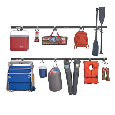 FastTrack Garage Storage System Kit 15 Piece Heavy Duty Steel Versatile Design