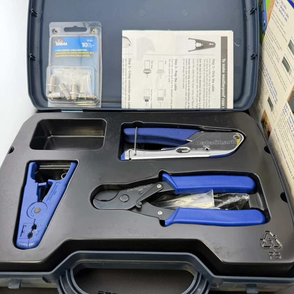 DataShark Network Tool Kit With Case 70007 Data Shark PA70007, RJ45, Cat5 Exc - Image 4 of 4