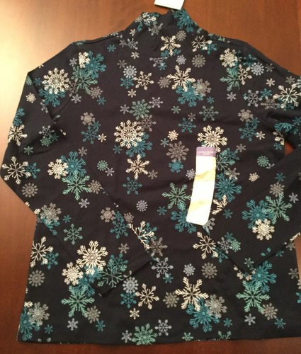 Laura Scott Mock Turtleneck Size 