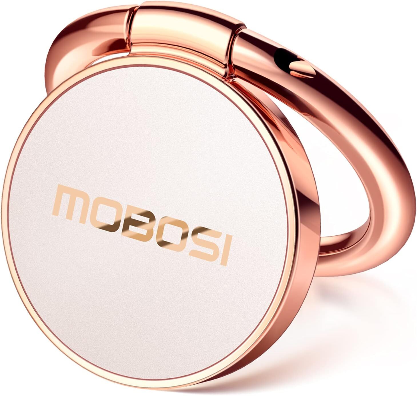 Phone Ring Holder Stand Finger Ring Kickstand with Polished Metal Grip for