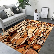 3D Brown Wood NBC519 Game Rug Mat Elegant Photo Carpet Mat Fay 2023