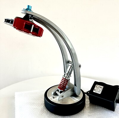 *RARE* AutoArt Arm TABLE LAMP SUSPENSION Brake Disc Rotor Desk Auto Art Metal
