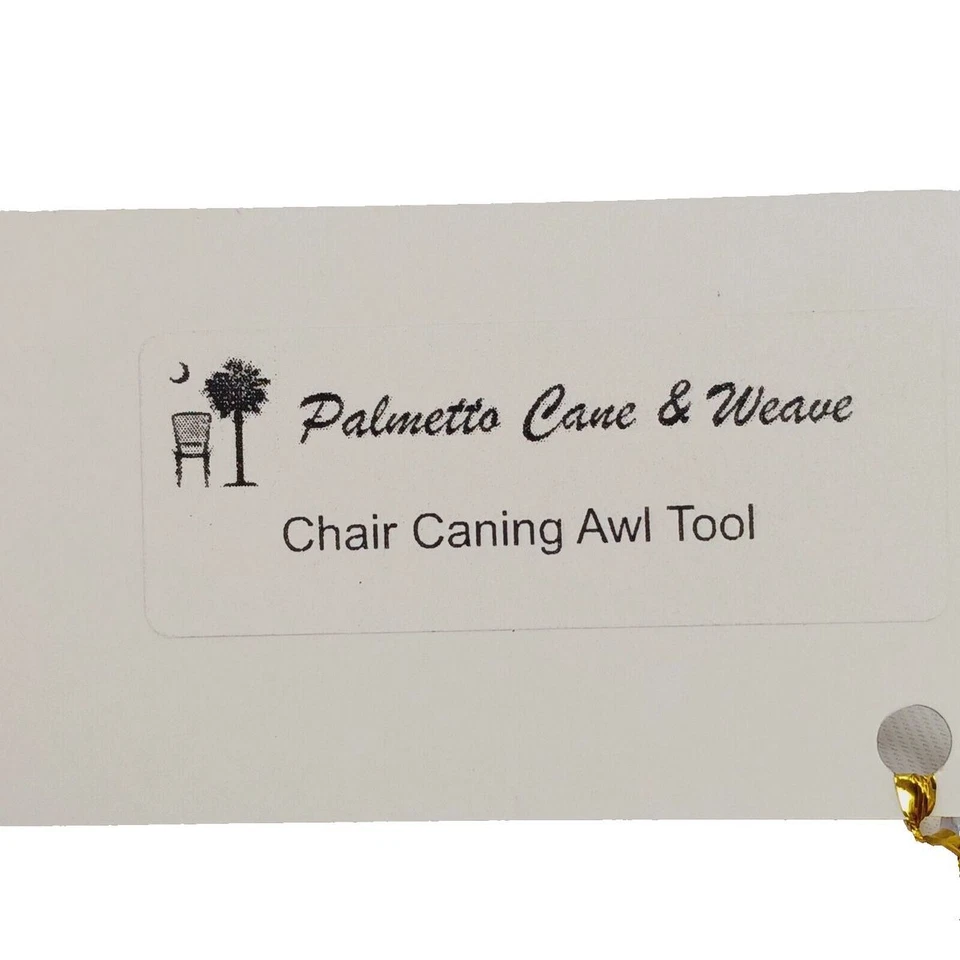 NEW 5.5" Chair Caning & Weaving Plastic Grip Metal Awl Punch Woodworking Tool - Image 3 of 3