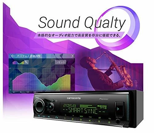 Carrozzeria (Pioneer) Car Audio 1DIN USB / Bluetooth MVH-6600