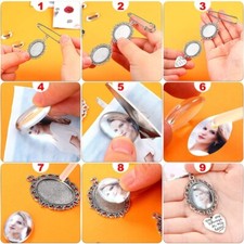 3 Pieces/set Bouquet Photo Charm Boutonniere Pin Brooch Memorial Gift Decor