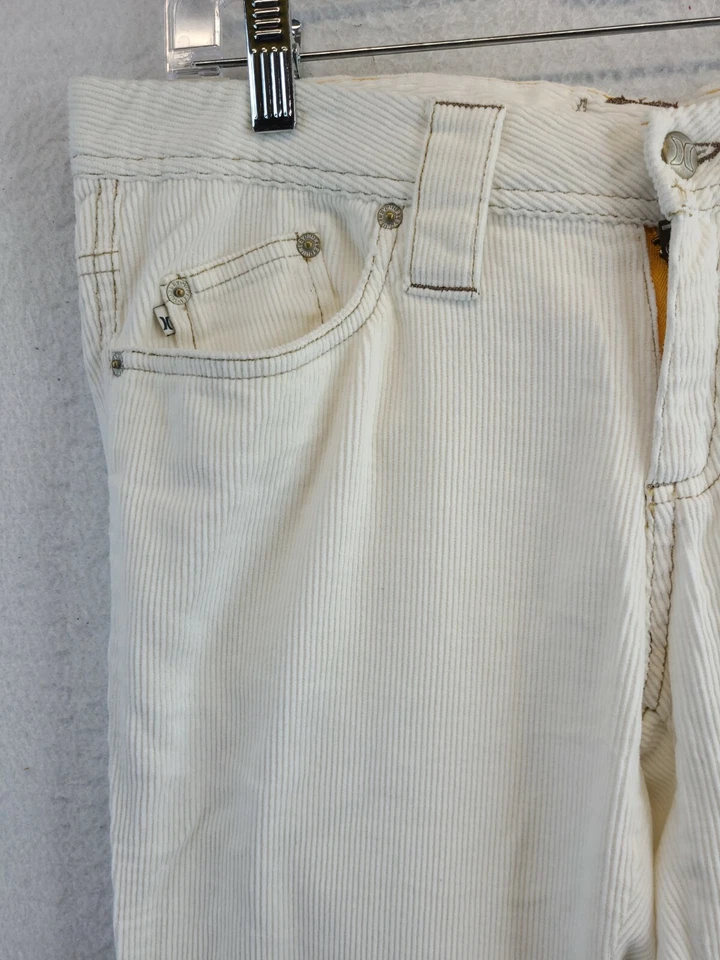 NUEVO Pantalones de Pana Hurley Juniors 7 Blanco 7/33 Foto 2 de 4