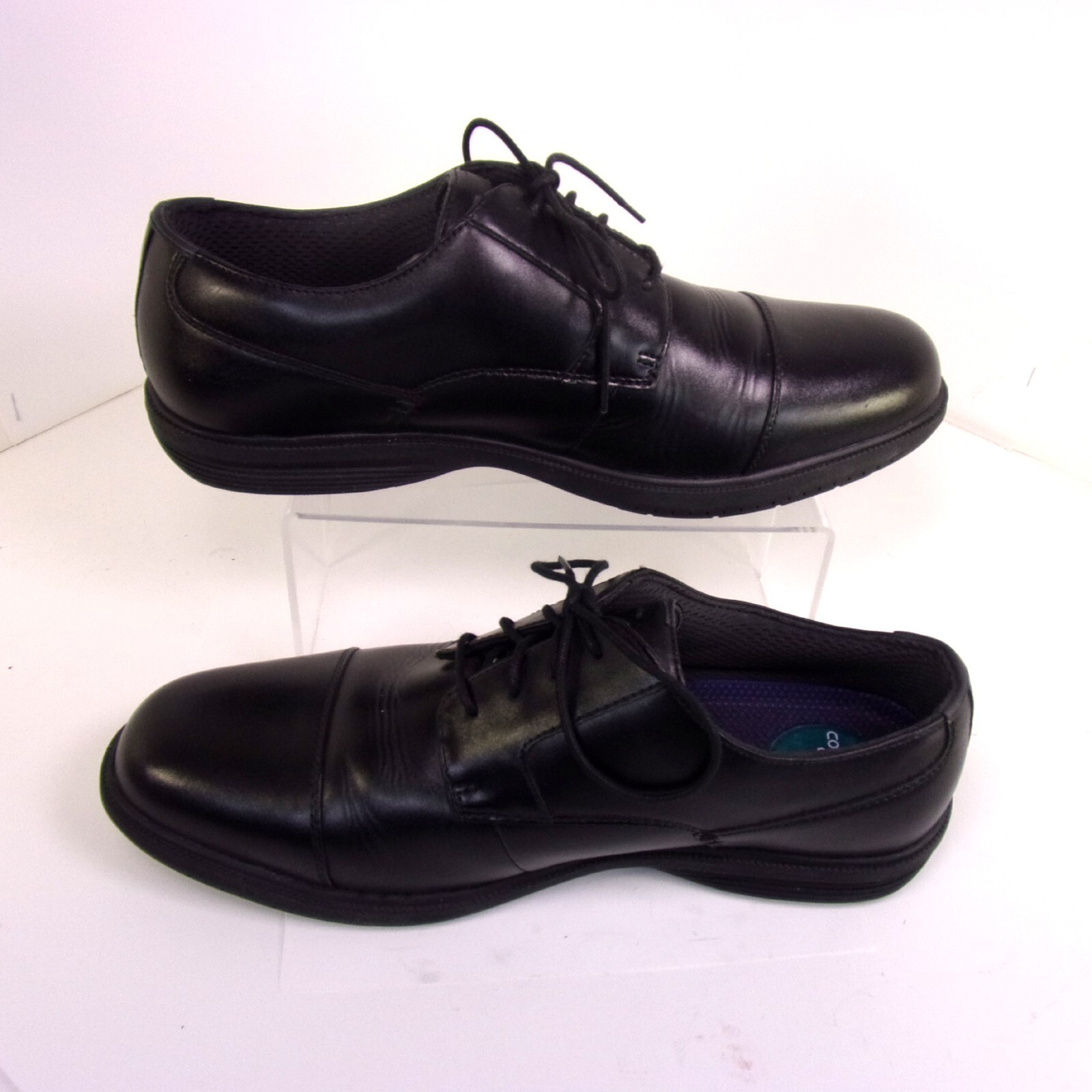 SAOLA Scarpe eleganti stringate Nunn Bush gel comfort memory foam nere da uomo 12M