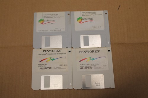 MaxStream Bakc Up Software & Pen Works for Macintosh Kurta 3.5