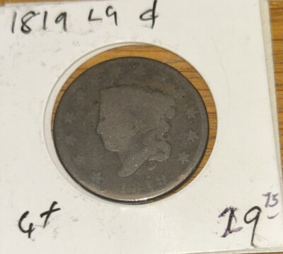Old Man Duffy s No Problems Good 1819 Small Date Large Cent All details visible