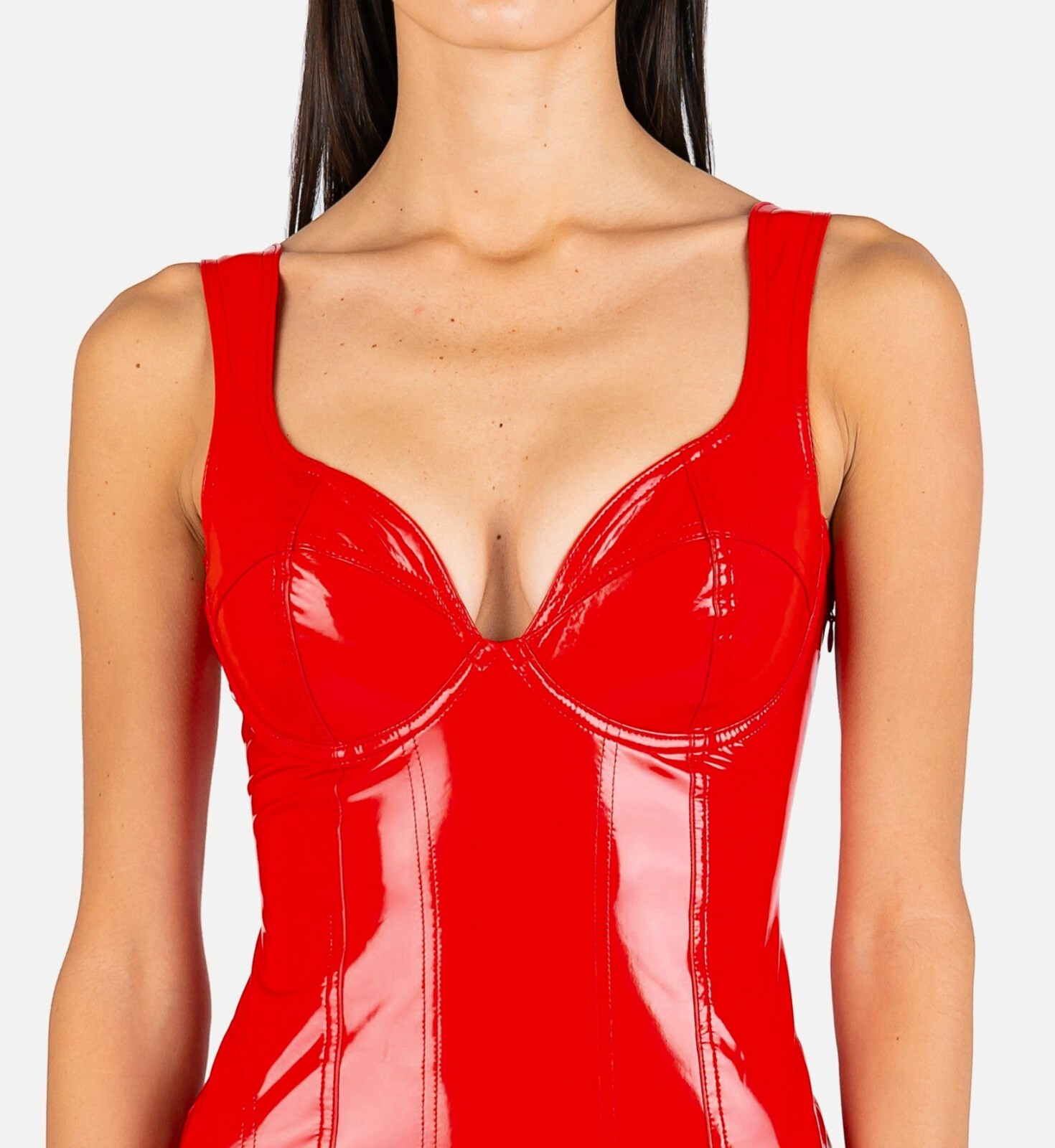Medium adidas OG Women's IVY PARK LATEX fashion BODYCON DRESS RED LAST1  4056564322658 | eBay