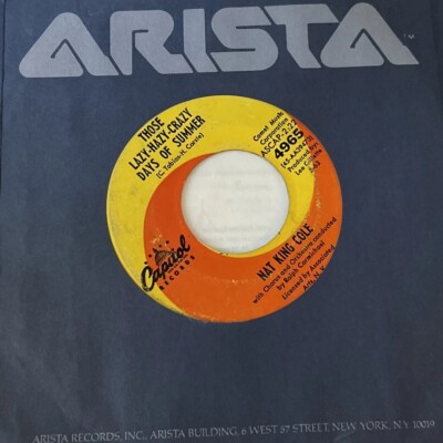 Nat King Cole 45 Those Lazy-Hazy-Crazy Days Of Summer / In The