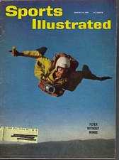 Sports Illustrated 1961 Skydiving "Flyer Without Wings" Great Celtics Article