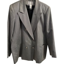 Suit Me Women?s Suit Dress Jacket Black White 16W