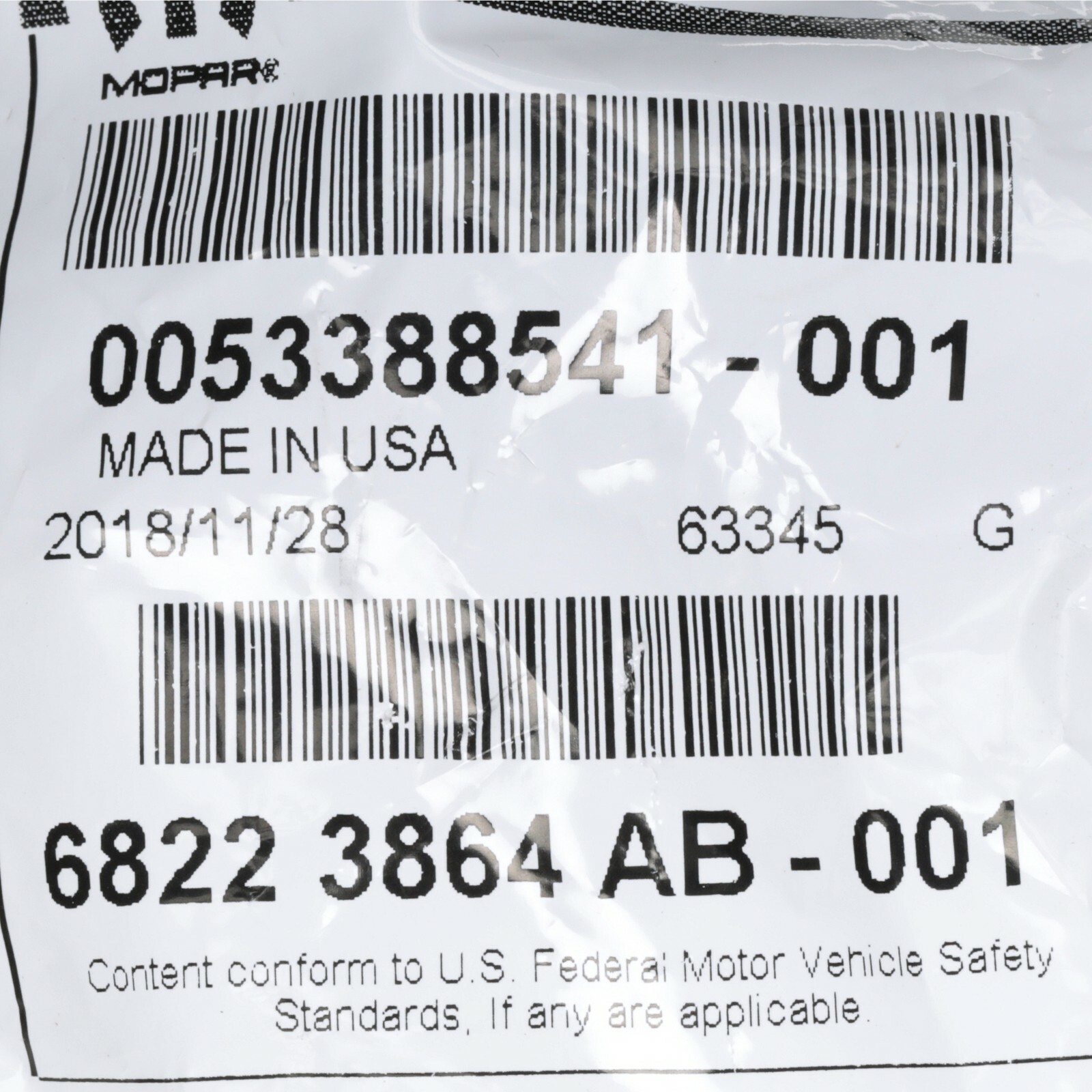 20142018 JEEP CHEROKEE LICENSE PLATE LIGHT LAMP LENS RIGHT MOPAR