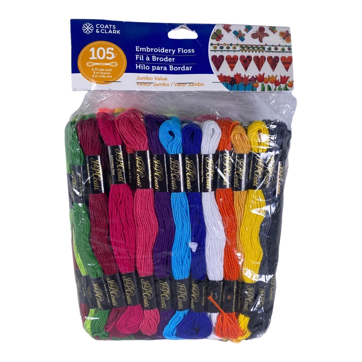 J & P Coats Embroidery Floss Value Pack