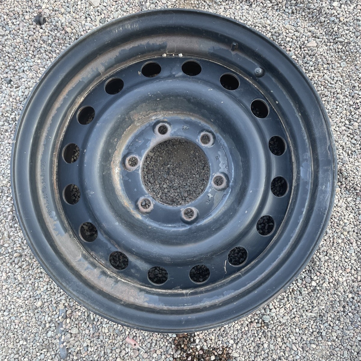 STEEL WHEEL;J 16'' x 7'' JJ, CMC1 01 HM. 16 HOLE 6 STUD/LUG; 5.5