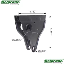 F-Series Wide Undermount Front Hanger Fruehauf Style: UCF1466001, E2822, R302822