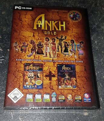 Ankh Gold (2 Spiele) - Kein Onlinezwang - Kein Steam - EINGESCHWEIßT - OVP