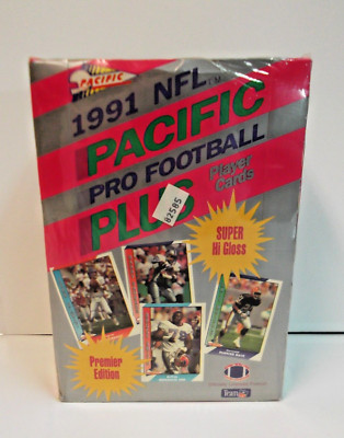 1991 Pacific NFL Football Plus Player Cards Sealed Box 36 Packs Factory Sealed
