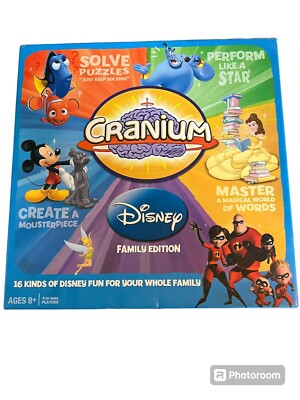 Cranium Disney Family Edition Board Game - Missing Rules & Cranium Clay.