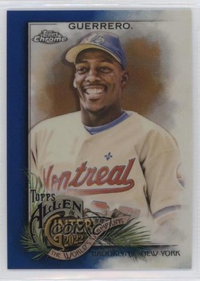 2022 Topps Allen & Ginter Chrome Blue Refractor /150 Vladimir Guerrero HOF 17e8