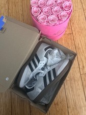Size 6.5 - adidas Samba OG Crystal White Rhinestones W