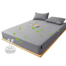Grounding Sheets King, Grounding Fitted Sheet 76x80x15 in,10 Pure Silver Fib...
