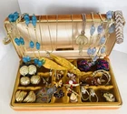 Vintage & Modern Mixed Bulk Fashion Costume Jewellery Lot Inc Jewellery Box Wear