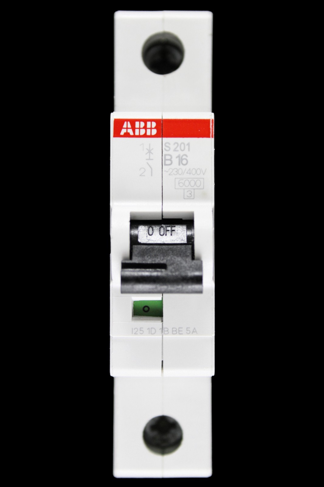 ABB 16 AMP CURVE B 6kA MCB CIRCUIT BREAKER 2CDS251001R1165 S201