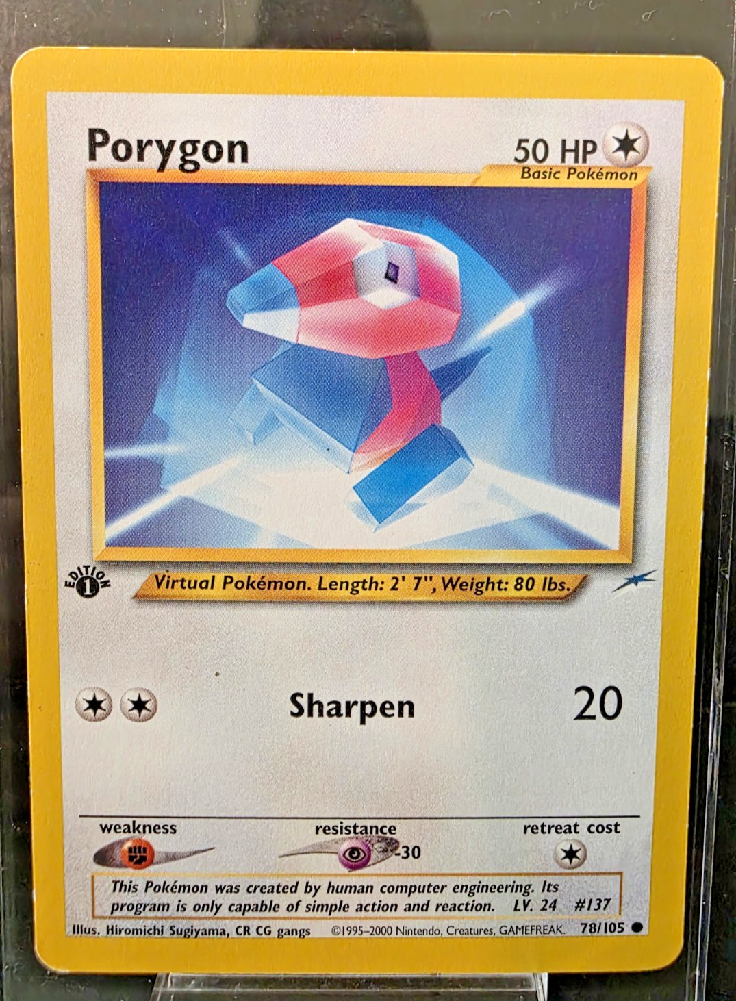 Pokemon TCG Porygon 1st Edition Neo Destiny 78/105 Common LP
