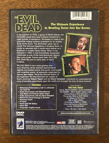 The Evil Dead - Digitally Mastered DVD - Picture 2 of 3
