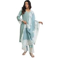 Women's Embroidered Kurta Set with Dupatta