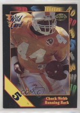 1991 Wild Card Draft 5 Stripe Chuck Webb #103 Rookie RC fm0. rookie card picture