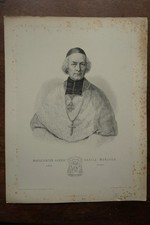 ALEXIS BASILE MENJAUD (1791-1861) PORTRAIT ENGRAVING 19th century, born in CHUSCLAN GARD
