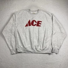 Vintage Distressed Ace Hardware Paint Sweatshirt Size XL Pro Weave Reverse