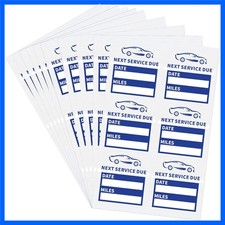 2 inch 60 PCS Next Service Due Static Cling Oil Change Stickers