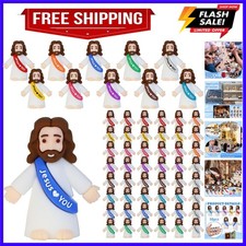 50 Pcs Little Jesus Figures, Mini Jesus Figurines in Bulk Easter Jesus Loves ...