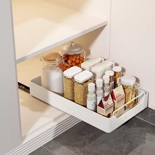 25x43 cm Pull Out Cabinet Organizer w/ Soft-Close Damping Slide Out Pantry Shelf